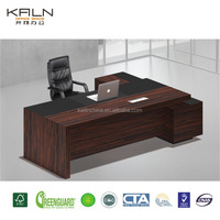 Bureau de direction moderne de luxe KALN, en bois massif, sur mesure, en forme de L, design européen, convertible, MDF, montage facile, garantie 6 ans