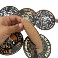 Sous-verres en papier personnalisés, écologiques, absorbants, avec motifs de dessins animés en couleur, pour le bureau, l'hôtel, les tasses à thé, les tasses à bière