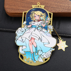 Customize Brass Gold Plated Metal logo Printing <strong>Bookmark</strong> Cute Cartoon <strong>Gifts</strong> - Product Image 5