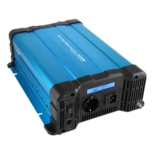 UPS power inverter dc to ac pure sine wave 2000w plug and play bypuss function