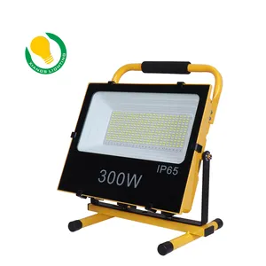 Handle Charging Die-casting Aluminum Waterproof Work Lamp Portable High Brightness Stadium Ground LED Outdoor Flood light