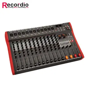 GAX-CY12 Audio Video & pencahayaan profesional Mixer siaran langsung kartu suara 12-saluran pencampuran suara Consol Audio 99 DSP Effects