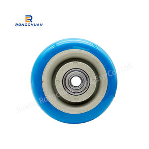 Heiß verkauftes 4-Zoll-Industrie-Lenkrad 100mm Lagerung Silent Single Swivel <span class=keywords><strong>Round</strong></span> PVC Wheel für Trolley Workbench-Ausrüstung - Product Image 3
