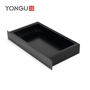 Boîtier en aluminium extrudé pour équipement industriel personnalisé Boîtier de serveur d'ordinateur Industri sablé 1U Châssis à montage en rack de 19 pouces - Product Image 4
