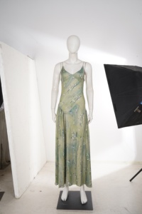 Vestido Largo Floral Verde para Mujer, con Tirantes Finos, Estilo Boho, para Vacaciones de Verano, Elegante, Fluido, Corte en A, Traje de Playa - Product Image 6