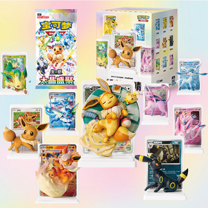 <span class=keywords><strong>Pokémon</strong></span> TCG Chinese Bringing Painted Dreams VOL3 Eeveelutions Figurine <span class=keywords><strong>Set</strong></span>, avec <span class=keywords><strong>carte</strong></span> promotionnelle et booster pack Terastal Gathering - Product Image 2
