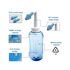 منظف لغسيل الأنف للبالغين والأطفال واقي الأنف غسول الأنف ملح الجيوب الأنفية ينظف لتخفيف الحساسية - Product Image 3