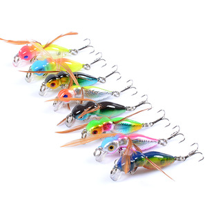 4,5 cm 3,3G Señuelos de insectos Mini Bionic Ant Hard Baits Topwater Crank Baits Minnow Sinking Wobbler Señuelos de pesca con anzuelos triples - Product Image 4