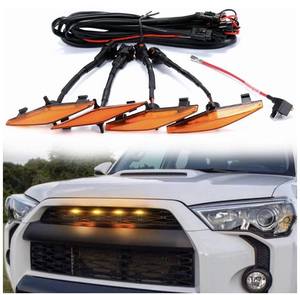 ไฟหน้า LED ADT พร้อมไฟสีเหลืองอำพันสำหรับกระจังหน้า 4Runner TRD Pro ปี 2014 2015 2016 2017 2018 2019 - Product Image 1