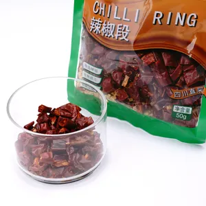 Supplier wholesale Dry Red Cutting Circle Chilli Segments dried chilli slice