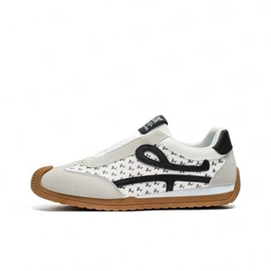 Zapatos de hombre 2026, zapatillas sin cordones con estampado de monograma, suela de goma retro, zapatillas deportivas casuales - Product Image 1