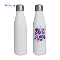 Subbank vente en gros 17oz Sublimation bouteille d'eau blancs sport Cola tasse gobelet Double paroi isolée sous vide Sublimation bouteille