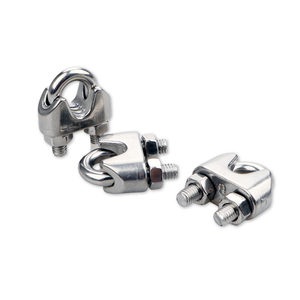 クランプワイヤーロープクリップM2/3/4/6/8/10/12/14mmワイヤーロープクリップケーブルボルトリギングハードウェアクランプ304ステンレス鋼 - Product Image 4