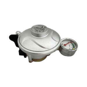 Regulador de <span class=keywords><strong>gas</strong></span> butano rápido de larga duración V80WITH METER Entrada de <span class=keywords><strong>21mm</strong></span> para LPG Propano Material de zinc duradero Color personalizado Uso EN EL Reino Unido - Product Image 1