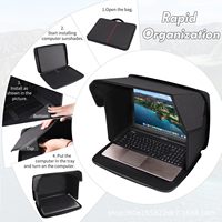 BSCI - Funda Personalizada para Portátil BagTop Elite, Plegable, con Protección Solar y Privacidad, Ultraligera, de Poliéster, para Negocios