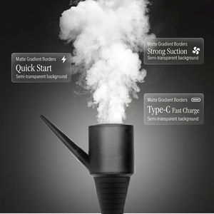 Kit de démarrage pour chicha électrique, mini pompe à fumée portable pour chicha avec embouts détachables et batterie rechargeable USB C - Product Image 1