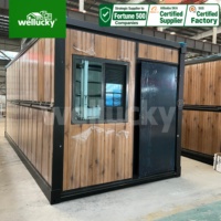 Casa Contenedor Prefabricada Plegable en X para Campamentos de Trabajadores y Refugios de Emergencia |   Paquete Plano Ultracompacto, 10 Conjuntos por Contenedor 40HQ, Instalación Rápida de Grúas