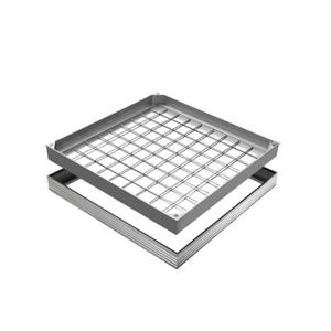공장 도매 하이 퀄리티 재료 금속 유틸리티 커버 사각 알루미늄 합금 맨홀 커버 300*300 - Product Image 2