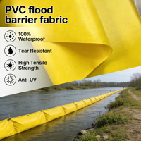 Tissu de protection contre les inondations en PVC Ripstop enduit, tricoté, durable, imperméable, 750 g/m², protection d'urgence, bâche en vinyle