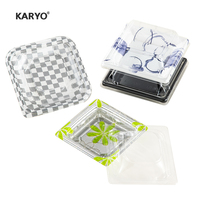 3121 Récipient Alimentaire En Plastique Jetable Freshware Conteneurs De Viande Carré Micro-ondes À Emporter Plat De Sushi