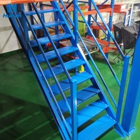 Structure en acier pour rayonnage industriel, garde-corps d'escalier, mezzanine de travail et plateforme en acier
