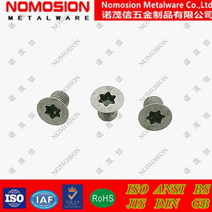 I91M4 <b>Flat</b> Head Steel <b>Screws</b> Metric Fine Thread M4x3.2 M4x4.2 M4x5.1 M4x6.1 M4x7.1 - Product Image 5
