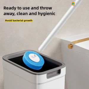 כלי ניקוי חם מכירה מברשת שירותים מברשת חד פעמי ספוג חד פעמי עם 6 חתיכות לכל חבילה. - Product Image 5