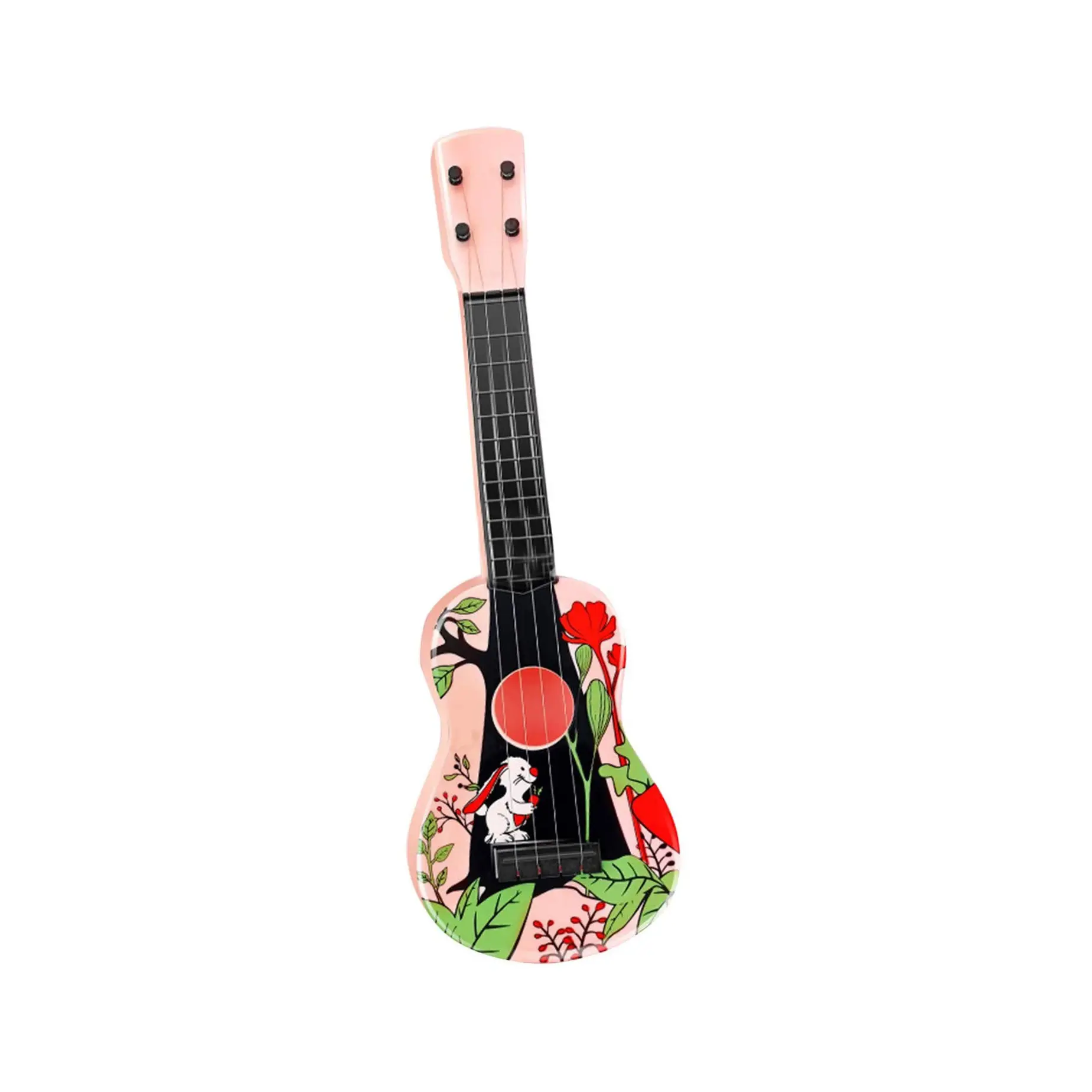Children's 4 String Ukulele Puzzle Enlightenment Can Play Simulation Ukulele Guitar Toy Classic Ukulele Musical Instrument