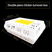 Usine vente plastique volaille chiffre d'affaires boîte volaille poulet canard pliable élevage transport Cage