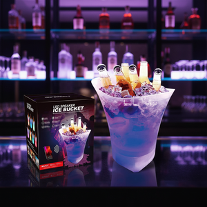 Secchiello per Ghiaccio in Plastica PP da 7L con Bluetooth, Luci LED e Sistema Audio, Refrigeratore Portatile per Vino, Stile Americano per Feste - Product Image 6