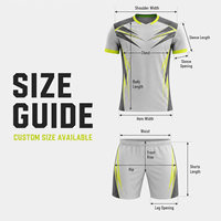 Conjunto de Camiseta y Pantalones Cortos de Fútbol Personalizados para Hombre, Cuello en V, Secado Rápido, Estampado Geométrico, para Partidos de Fútbol, OEM, ODM, Suministro al por Mayor