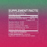 Capsules de Probiotiques Composés pour Femmes et Hommes, Capsules de Probiotiques à Spores, Marque Privée, Santé Intestinale, Santé Digestive