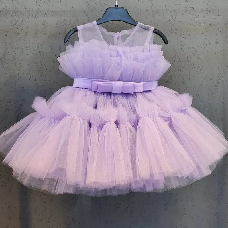 बच्चे को कपड़े के लिए लड़कियों बच्चा बच्चों शादी की राजकुमारी का गाउन लड़की सुंदर जन्मदिन का पोशाक Tulle वर शाम पार्टी के कपड़े