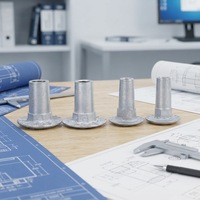 Vis autotaraudeuses à tête hexagonale Zhunte RN avec rondelle, zinguées, classe 12.9, pour utilisation sur béton