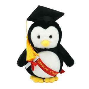Peluche Pingouin Petit Chapeau <span class=keywords><strong>de</strong></span> Docteur, Cadeau Souvenir pour Cérémonie <span class=keywords><strong>de</strong></span> Remise des Diplômes - Product Image 5