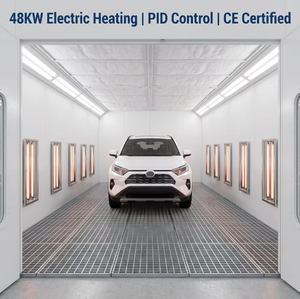 Four de <span class=keywords><strong>peinture</strong></span> automobile certifié CE 20 kW à double alimentation (électrique/combustible) avec éclairage LED pour atelier de carrosserie - Product Image 1