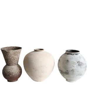 Nouvelle Tendance : Jarre <span class=keywords><strong>en</strong></span> Grès Vintage Wabi-sabi, Porcelaine Texturée Rustique, Décoration Artistique pour la Maison, <span class=keywords><strong>Vase</strong></span> de Table Artisanal Antique <span class=keywords><strong>en</strong></span> Céramique Grossière - Product Image 6
