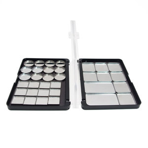 Paleta de maquillaje magnética vacía con 12 compartimentos y 12 pozos para sombra de ojos, iluminador, rubor, contorno, organizador de almacenamiento, estuche de plástico - Product Image 1