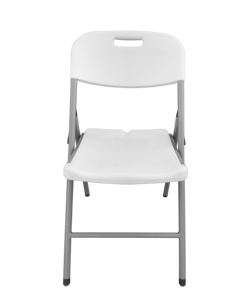 Mesa plegable pequeña portátil de plástico blanco y silla de diseño moderno para uso en comedor y cocina - Product Image 1