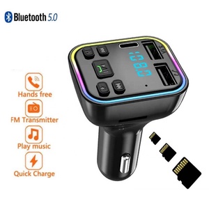 Lumière colorée type c usb radio lecteur de <span class=keywords><strong>musique</strong></span> bluetooth fm émetteur pour <span class=keywords><strong>voiture</strong></span> lecteur mp3 <span class=keywords><strong>transmetteur</strong></span> fm bluetooth kit de <span class=keywords><strong>voiture</strong></span> - Product Image 2