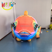 Grand centre commercial événements décoration créature marine modèles gonflables dessin animé gonflable personnalisé grand poisson Koi