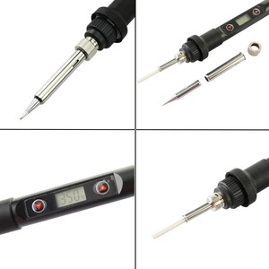 220V EU Nóng Nhanh 80W LCD Hiển Thị Kỹ Thuật Số Nhiệt Độ Có Thể Điều Chỉnh Điện Hàn Sắt Bộ Hàn Hàn Sửa Chữa Kit - Product Image 2