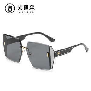 Maidis Square <b>Frame</b> Sunglasses UV400 Protection Large Size For Outdoor Activities Unisex Fashionable Sun Glasses - Product Image 5