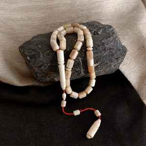 Cuentas de cuerno de búfalo tradicionales, Tasbih, artesanía natural, cuentas de oración hechas a mano para uso devocional, meditación y reflexión consciente. - Product Image 2