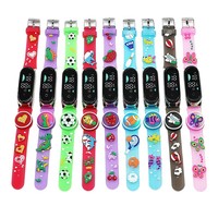 Montre numérique LED pour enfants, nouvelle collection, dessin animé, innovante, pour garçons et filles, bracelet en plastique tactile, étanche, montre de sport