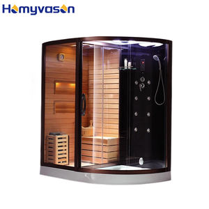 Sauna à vapeur en bois de pruche à la mode de luxe, design de salle, sauna intérieur sec et humide pour 1 personne, très populaire, pas cher - Product Image 5