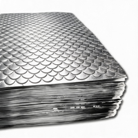 Mat Peredam Suara Mobil 2mm Fish Scale, Lembaran Peredam Getaran Mobil dari Karet Butil, Mat Aluminium Foil Perekat Sendiri untuk Mobil