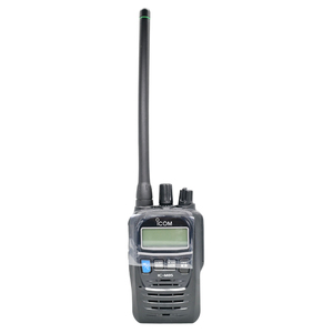 วิทยุสื่อสาร ICOM IC M85 แบบพกพา กันน้ำ มาตรฐาน IP67 กำลังส่ง 5 วัตต์ สำหรับใช้งานทางทะเล  แบบลอยน้ำได้  วิทยุสื่อสารสองทาง  รองรับคลื่นความถี่ 136-174MHz สำหรับใช้งานบนบก - Product Image 1