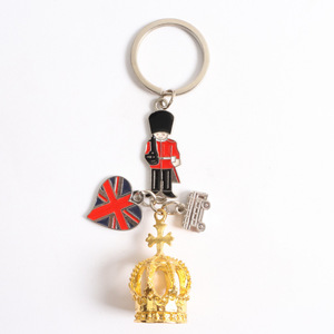 Londres métal porte-clés <span class=keywords><strong>voyage</strong></span> Souvenir cadeau porte-clés Royaume-Uni Big Ben cabine téléphonique Bus couronne Union Jack pièces britanniques breloques porte-clés - Product Image 2