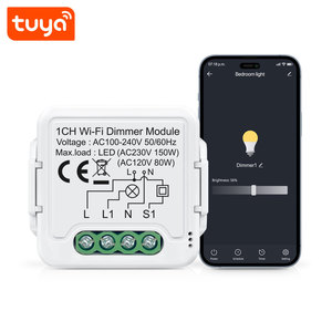 Módulo de Atenuación Gradual Inteligente Tuya WiFi, Interruptor de Luz Mini de 1 Canal, 100-240V, Control Remoto, Compatible con <span class=keywords><strong>Alexa</strong></span>, Google Home y la Aplicación Smart Life - Product Image 2